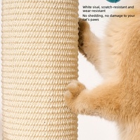 Grand arbre à chat vertical, style épuré, durable, sans peluches, peu encombrant, répond aux besoins de grattage des chats