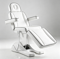 Table de massage électrique hydraulique pour soins du visage et spa, avec coussin en cuir PU, lit de traitement réglable pour salon de beauté - Portable
