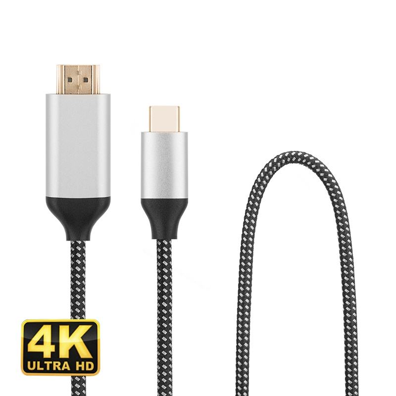 Новое поступление, кабель из алюминиевого сплава с корпусом Usb 3,2 типа C на HDMI Премиум 4k высокого разрешения