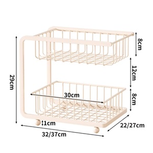Porte-serviettes de cuisine sur pied, double niveau, du sol au plafond, en acier inoxydable, pour usage domestique - Product Image 1
