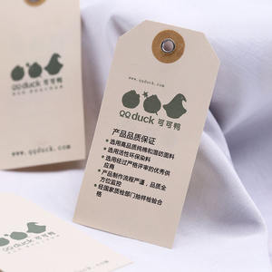 Etiquetas Colgantes de Papel Personalizadas de Lujo para Ropa, con Logotipo de Marca y Precio - Product Image 3