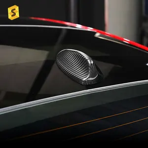 Accesorios de exterior de coche Real de fibra de carbono Shasha, accesorios de decoración de antena de Radio para <span class=keywords><strong>Alfa</strong></span> <span class=keywords><strong>Romeo</strong></span> Giulia Stelvio <span class=keywords><strong>2023</strong></span> - Product Image 1