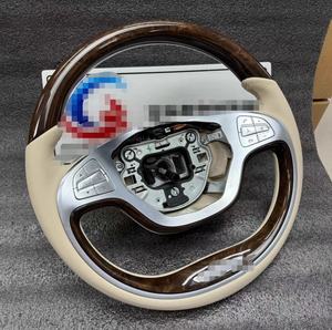 Volante Deportivo Personalizado de Madera de Caoba para Mercedes <span class=keywords><strong>Maybach</strong></span> Clase S AMG S63 2018-2022 Compatible con W221 W222 W223 - Product Image 2