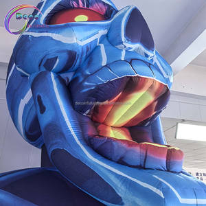 <span class=keywords><strong>Ballon</strong></span> à crâne fluorescent <span class=keywords><strong>gonflable</strong></span> personnalisé de 4 mètres de haut pour la promotion commerciale et l'affichage dans les magasins. - Product Image 4