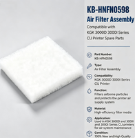 Ensemble de filtre à air KB-HFN0598 compatible avec les imprimantes CIJ de la série KGK 3000D 3000I, pièces détachées