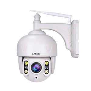 كاميرا IP معدنية من SriHome بدقة فائقة 8 ميجابكسل تدعم واي فاي 2.4 جيجا/5 جيجا مع ميزة التعرف على الوجه بالذكاء الاصطناعي ومقارنة القوائم البيضاء والسوداء - Product Image 1