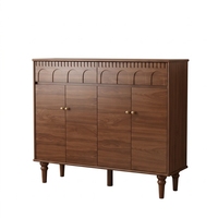 Meuble à chaussures moderne en bois massif personnalisable, durable, en bois haute densité, pour entrée, rangement écologique, chambre et couloir