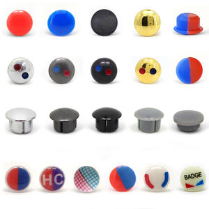 Faucet Accessories with <b>Hot</b>/<b>Cold</b> Water Indicator Red/Blue Label Decorative Handle Stopper Hole Plug Switch and Cover - Product Image 5