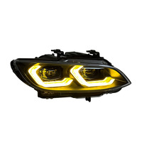 أنظمة إضاءة أمامية من SJC لسيارات BMW الفئة 3 E92 E93 2006-2009، ترقية المصابيح الأمامية باللونين الأصفر والأبيض، سهلة التركيب