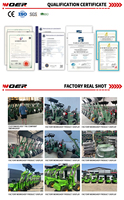 Mini chargeuse sur chenilles diesel Woer-910, compacte, petite, pour l'agriculture, le jardin, pelle avant, équipement hydraulique avec accessoires