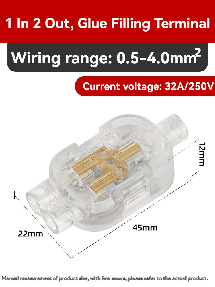 Injection de colle 1 entrée, 2 sorties