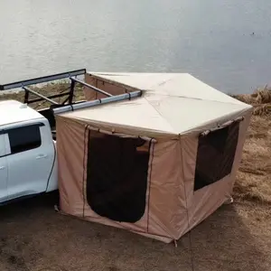 Tenda da sole autoportante da campeggio all'aperto personalizzata 4x4 tenda da sole laterale sul tetto dell'auto tenda da sole Foxwing a 270 gradi