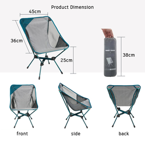 Silla de Camping Plegable Portátil Ligera de Aluminio con Diseño Chino, Muebles de Exterior <span class=keywords><strong>2022</strong></span> - Product Image 3