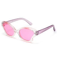 Ensemble de lunettes de soleil pour enfants tendance, papillon, UV400, style, scène, performance, décoratives, masque de boule