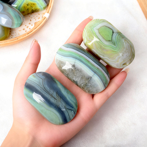Nouvel Arrivage en Gros : Pierre de Palmier Polie Vert Pomme, Pierre de Palmier en Cristal pour la Méditation - Product Image 1