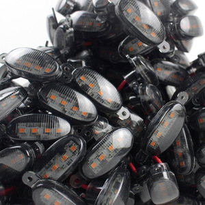 ไฟ LED สำหรับกระจังหน้ารถยนต์ Autodragons สีขาวรมควัน เลนส์เหลือง 4LED ต่อชิ้น สำหรับ F150 Tundra - Product Image 6