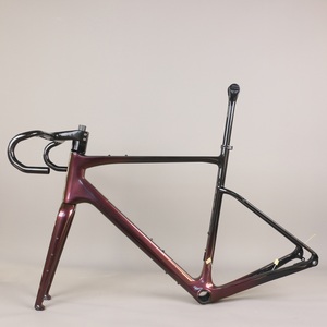 <span class=keywords><strong>Bicicleta</strong></span> de <span class=keywords><strong>Gravel</strong></span> con Pintura Camaleón, <span class=keywords><strong>Cuadro</strong></span> para <span class=keywords><strong>Bicicleta</strong></span> de <span class=keywords><strong>Gravel</strong></span> GR044, Soporte Inferior BB386, Montaje Plano, Neumático Máximo 700X45C - Product Image 1