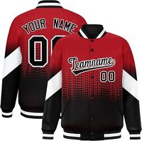 Chaqueta Varsity Personalizada con Sublimación Degradada, Chaqueta Unisex Tipo Letterman con Cierre Completo, Chaqueta Deportiva Personalizada con Bolsillos