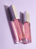 Encendedor LED con aceite labial de espejo y más voluminoso, personaliza tu logotipo, aceite labial natural vegano, maquillaje brillante