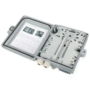 12 Core Outdoor IP65 FTTH 8 core plug optique terminaison fibre splitter box Cassette fibre optique splitter MINI PLC Box