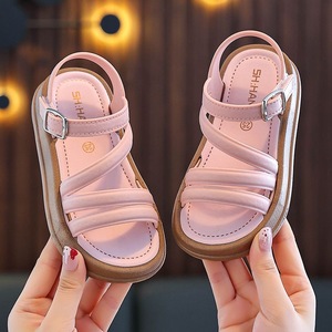 Nouvelles sandales coréennes tendance pour filles, style princesse, élégantes, à bout ouvert, pour l'été, pour étudiantes, mignonnes - Product Image 1