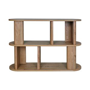 Contemporary Creativity Home Living Room Hallway Display Bookshelf <b>Solid</b> <b>Wood</b> Open Low Shelving <b>Bookcase</b> - Product Image 2