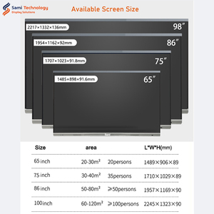 75 inch tất cả-trong-một PC màn hình cảm ứng tương tác phẳng bảng điều chỉnh lớp học giảng dạy kỹ thuật số bảng thông minh công nghệ hồng ngoại mới - Product Image 6