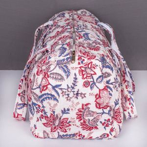 Fashion Ladies Quilted Cotton Weekender Sport Duffle Bag Custom Large Capacity Floral Print Hand Travel Bags Zipper Portable - Product Image 5