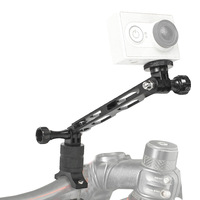 Kit de montage de caméra pour guidon de moto, bras d'extension en aluminium, adaptateur 1/4 pour GoPro Hero 14 13 12 Insta360 X5 X4 DJI Action 6 5 4