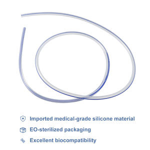 Canack suministro médico ozono desinfectante transparente clase <span class=keywords><strong>II</strong></span> 100mL CE certificado silicona redondo estriado tubo de drenaje de heridas - Product Image 6