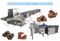 Machine de Revêtement de Chocolat Entièrement Automatique avec Tunnel de Refroidissement pour Barres de Chocolat