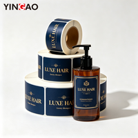 Autocollants personnalisés Yingao en rouleau, imperméables, en vinyle auto-adhésif avec feuille d'or pour bouteilles de shampoing et divers contenants de soins capillaires