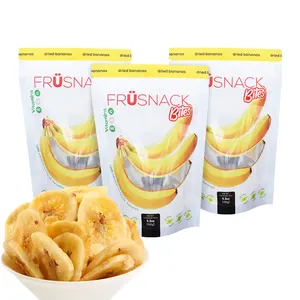 Gravure logo impression 3.5g 7g pochette debout mate banane chips sac en plastique alimentaire