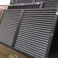Volets en aluminium à lame en Z pour l'isolation thermique des murs extérieurs des hôtels de villégiature, la circulation de l'air et l'ombrage architectural écologique
