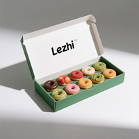 Boîtes en papier pour pâtisserie, desserts, gâteaux, biscuits, beignets, gaufres, pliables, de qualité alimentaire, personnalisées avec logo