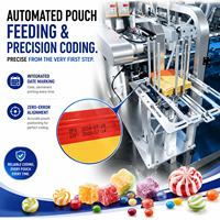 Machine d'emballage automatique de noix de cajou en sachet avec pesage automatique pour collation de noix de cajou et emballage secondaire