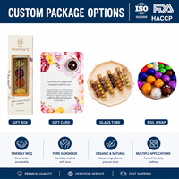 Mini-boules florales bio 5G en fleurs (6 pièces/tube) – Jasmin, Lys, Chrysanthème – Faits main, logo personnalisé accepté