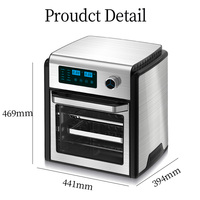 14L... 18L... 20L... 22L 110-220V saludable frito circulación de aire pollo frito máquina freidora aire cocina aire freidora eléctrica horno