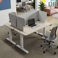 Écran de bureau acoustique en polyester insonorisant CA65 REACH ROHS, écologique, pliable, cloison acoustique en PET pour bureau