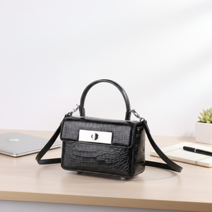 Sac bandoulière compact en cuir de crocodile, best-seller, stock d'usine disponible pour la vente en gros directe - Product Image 5