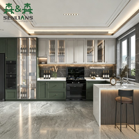 Meubles de cuisine modernes SLS Shaker sur mesure, design modulaire écologique, ensemble de meubles de cuisine intégrés de luxe