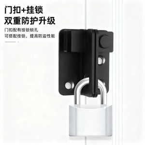 Stainless Steel Door Bolt Lock F Type Pin Surface Mounted Anti Theft <b>Latch</b> For Wooden Iron Door <b>Window</b> Security Hardware - Product Image 3