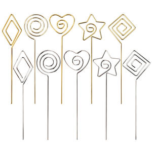 คลิปเมโมโฟโต้การ์ดชื่อแฟนซี,อุปกรณ์เสริมเค้กดินเหนียวลูกปัด DIY อุปกรณ์หนีบกระดาษโน้ตโลหะ - Product Image 2