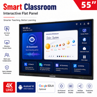 Tableau blanc interactif KINGONE au meilleur prix, écran tactile de 55 pouces, tableau blanc intelligent pour l'e-learning et l'utilisation en classe