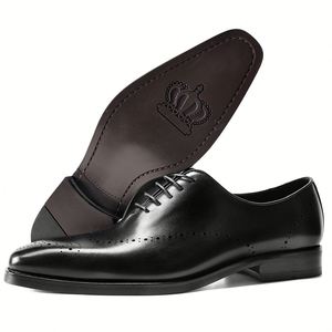 Mocassins habillés noirs en cuir à lacets pour hommes, style décontracté chic, avec semelles souples et design antidérapant, idéaux pour le printemps - Product Image 3