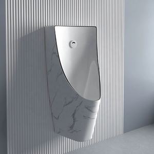 <span class=keywords><strong>Urinarios</strong></span> masculinos de cerámica montados en la pared personalizados de diseño moderno Sensor de grano de <span class=keywords><strong>roca</strong></span> blanca con precio competitivo para uso en baños y hoteles - Product Image 2