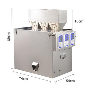 Machine de remplissage automatique multi-têtes Zhengxing BT503T pour poudres et granulés, avec trémie 54x18x16cm, idéale pour céréales, café, riz - Vente chaude - Product Image 2