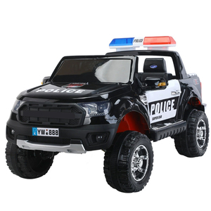 Voiture électrique de camion de police pour enfants alimentée par batterie 12V avec télécommande - Product Image 1