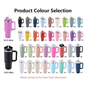 Gobelet isotherme de haute qualité en acier inoxydable 304, 40 oz, grande capacité, pour l'extérieur, avec poignée - Product Image 4