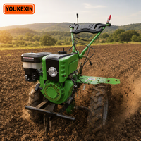 Cultivadora de Servicio Pesado con Conexión Directa a Diésel, 12HP, 15HP, 18HP, Precio de Fábrica, Arranque Eléctrico, para Exportadores de Kazajstán - ¡El Más Vendido!